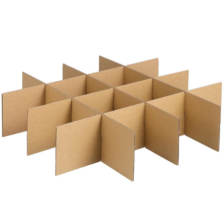 Corrugated box dengan struktur kuat sebagai divider