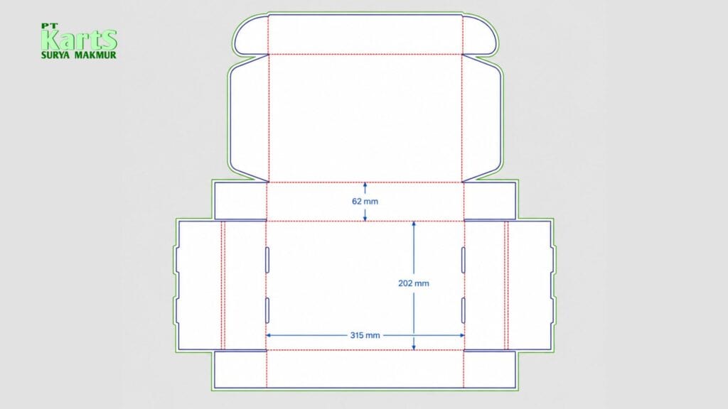 template mailer box custom